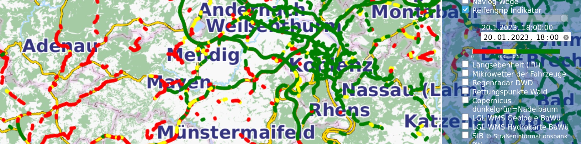 Längsebenheit der Straßenoberfläche